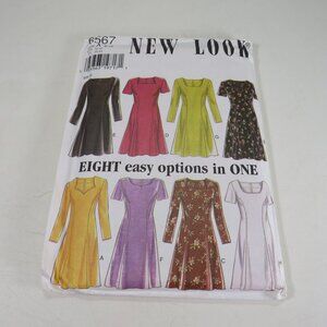NEW LOOK 6567 Clothing Pattern Dress size 6-16 UNCUT